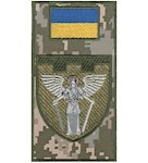 Shevron-zaglushka na lipuchke 114 otdel'naya brigada TrO (Kiyevskaya oblast')
