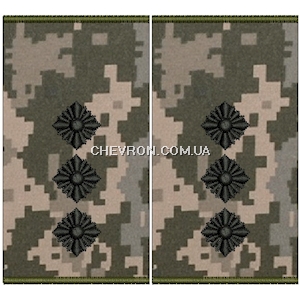 Погони ЗСУ старший лейтенант (нитка чорна, муфта)